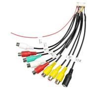 Fiegromech 20Pin Android Radio RCA Wire Harness Assembly with 9 Plug Car Stereo RCA Adapter Connector