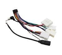 Fiegromech Car Stereo Wiring Harness for 2012 and Above Toyota: 16 Pin ISO Connector, USB Adapter, Reversing Wire