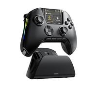 FIEHDUW NO DRIFT ManbaOne Interactive Screen Gaming Controller for PC/Switch/Switch 2/iOS/Android, 1800mAh Hall Effect Controller with LED, Mapping Buttons, Charging Dock (Black)