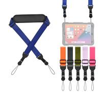 FIEIL Adjustable Shoulder Strap, Nylon Camera Strap, Comfortable Neck Strap for iPad, Cellphone Tablet, Camera, Laptop, Binocular, Luggage Bag (Black Universal Lanyard)