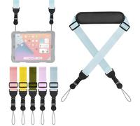 FIEIL Universal Shoulder Strap, Neoprene Padded Bag Strap with Double Adjustable Buckles, Comfortable Neck Lanyard for Camera, Cellphone Tablet,iPad, Laptop, Binocular, Luggage Bag(Purple)