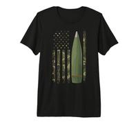 Field Artillery Officer American Flag Premium T-Shirt