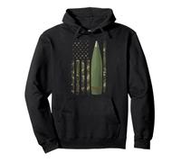Field artillery officer american flag Pullover Hoodie