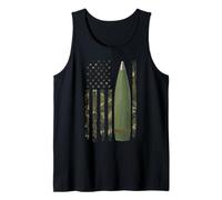 Field Artillery Officer American Flag Tank Top
