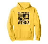 Field Artillery Veteran Patriotic US Flag Pullover Hoodie
