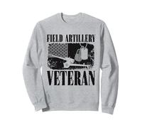Field Artillery Veteran Patriotic US Flag Sweatshirt