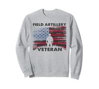 Field Artillery Veteran Patriotic US Flag Sweatshirt