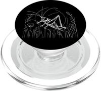 Field Cricket Line Art Entomologist PopSockets PopGrip for MagSafe