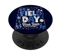 Field Day Blue Team Funny for Kids Teacher Field Day Games PopSockets Adhesive PopGrip