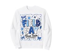 Field Day Blue Team Funny for Kids Teacher Field Day Games Sweatshirt