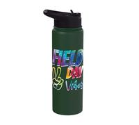 Field Day School Teacher Retro Vintage Tie Dye Field Day Stainless Steel Insulated Water Bottle