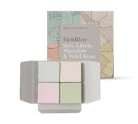 Field Day - Soap Bar Gift Set Bundle - 4 x 50g - Sea, Linen, Meadow & Wild Rose Fragrances - Luxury Vegetable Soap - Vegan & Cruelty Free - Long Lasting Triple Milled Formula - Made in the UK