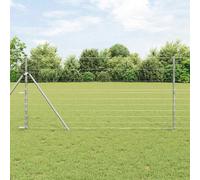 Field Fence Galvanised steel Outdoor Garden Terrace Barrier Security vidaXL
