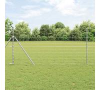 Field Fence Galvanised steel Outdoor Garden Terrace Barrier Security vidaXL