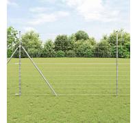 Field Fence Silver 50 x 1.6 m Galvanised Steel Roll Outdoor Durable Perimeter UK