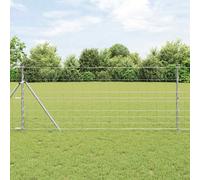 Field Fence Galvanised steel Outdoor Garden Terrace Barrier Security vidaXL