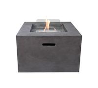 Field & Flame Cassia Bio Ethanol Fire Pit in Dark Concrete Grey Field & Flame Grey