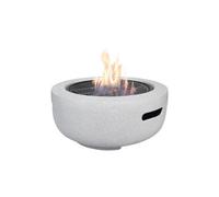 Field & Flame Dahlia Wood Burning Bbq Fire Pit In Concrete Grey 26745