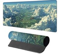 Field Gaming Mouse Mat 800x400x3mm, Mouse Pad Large Sky, Desk Mat with Stitched Edge, Mousepad with Non-Slip Rubber Base, Office Accessories, Keyboard Pad, for Gifts, PC, Gaming, Desk Office, R-7614