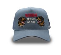 Field Grade Beware Of The Rott Trucker Cap Twill Mesh Basecap Hat Dog Stitch