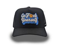 Field Grade Go F Yourself Trucker Cap Twill Mesh Basecap Logo Saying Embroidery