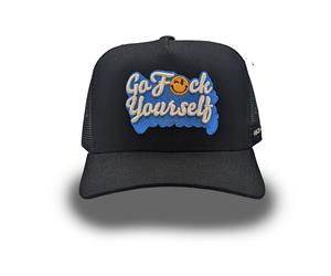 Field Grade Go F Yourself Trucker Cap Twill Mesh Basecap Logo Saying Embroidery