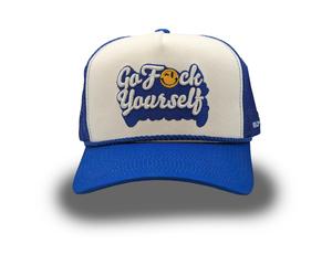 Field Grade Go F Yourself Trucker Cap Twill Mesh Basecap Logo Saying Embroidery