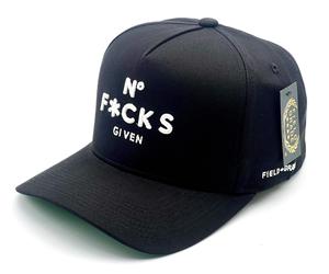 Field Grade trucker cap - NO FCKS GIVEN Black One size