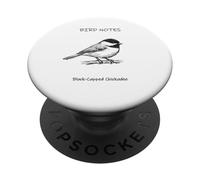 Field Guide Black-Capped Chickadee Birdwatching Birdwatcher PopSockets Adhesive PopGrip