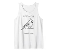 Field Guide Northern Cardinal Cute Birdwatching Birdwatcher Tank Top