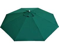 Field & Hawken 3m - Green Octagonal-Round Canopy Parasol | Suggested for 8-10 Persons or Tables up to 2m | Lightweight Aluminium Frame | 2 Part Aluminium Pole