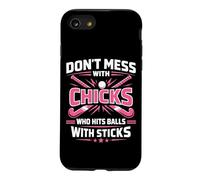 Field Hockey Adult Humor Don't Mess With Chicks Who Hits Case for iPhone SE (2020) / 7/8