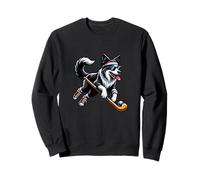 Field Hockey Border Collie Cool Sports Dog Sweatshirt