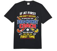 Field Hockey Coach If At First You Don't Succeed Try Doing Comfort Colors Adult Heavyweight T-Shirt