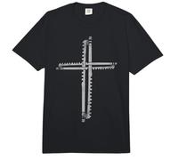Field Hockey Cross Jesus Faith Christian Comfort Colors Adult Heavyweight T-Shirt