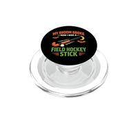 Field Hockey Halloween Witch My Broom Broke Now I Ride A PopSockets PopGrip for MagSafe