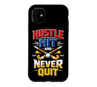 Field Hockey Hustle Hit And Never Quit Case for iPhone 11