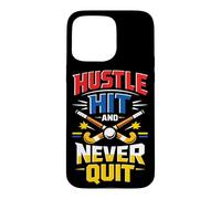 Field Hockey Hustle Hit And Never Quit Case for iPhone 15 Pro Max