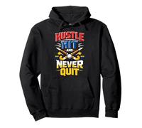 Field Hockey Hustle Hit And Never Quit Pullover Hoodie