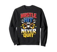 Field Hockey Hustle Hit And Never Quit Sweatshirt