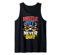 Field Hockey Hustle Hit and Never Quit Tank Top