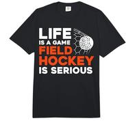 Field Hockey Life is A Game Field Hockey is Serious Comfort Colors Adult Heavyweight T-Shirt
