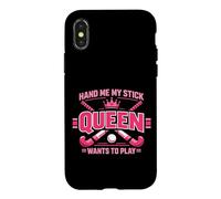 Field Hockey Queen Hand Me My Stick The Queen Want's To Play Case for iPhone X/XS