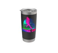 Field Hockey Retro 80s 90s Let's Play Stainless Steel Insulated Tumbler