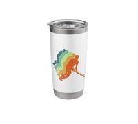 Field Hockey Retro Vintage Stainless Steel Insulated Tumbler