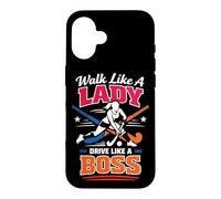 Field Hockey Walk Like A Lady Drive Like A Boss Case for iPhone 16