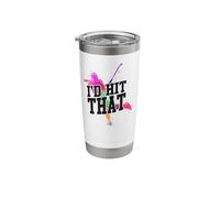 Field Hockey Watercolor I'd Hit that Stainless Steel Insulated Tumbler