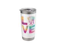 Field Hockey Watercolor Love Stainless Steel Insulated Tumbler