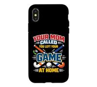 Field Hockey Your Mom Called You Left Your Game At Home Case for iPhone X/XS