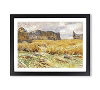 Field In France By John Singer Sargent Classic Painting Framed Print | A2 Black Framed Wall Art | Ready to Hang | Classic Historical Picture | Living Room Bedroom Lounge Office